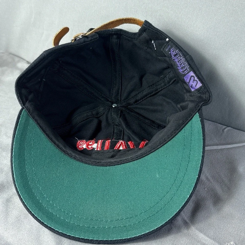 Vintage Vail 99 Strap Back Hat Merkley Alpine World Ski‎ Championships Black